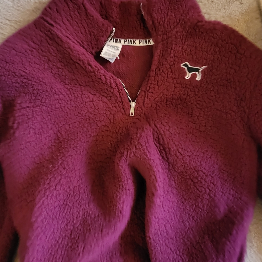 Sherpa PINK Quarter zip